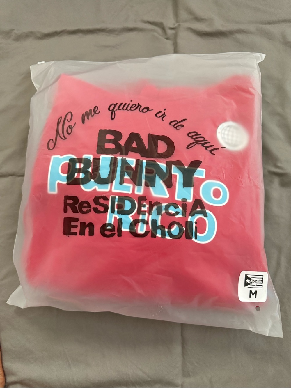Bad Bunny red PR Hoody Medium unisex worn once